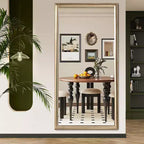 Miroir sur pied 32x70 : Cadre élégant, structure durable - Parfait pour les chambres, magasins, salons