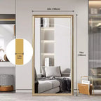 Miroir sur pied 32x70 : Cadre élégant, structure durable - Parfait pour les chambres, magasins, salons