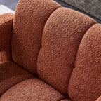 Fauteuil d'appoint large en bouclette