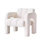 Fauteuil d'appoint large en bouclette