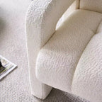 Fauteuil d'appoint large en bouclette