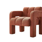 Fauteuil d'appoint large en bouclette