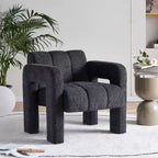 Fauteuil d'appoint large en bouclette