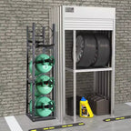 Support pour réservoir de réfrigérant, support pour bouteille de gaz 32,5 x 33 x 119,7 cm
