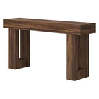 Table console de style rustique en bois de 63 pouces, table d'appoint d'entrée