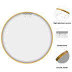 Miroir Penché Entier en Bois Massif de Couleur Naturelle à Cadre Arqué 64x21