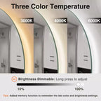 Miroir Penché Entier en Bois Massif de Couleur Naturelle à Cadre Arqué 64x21