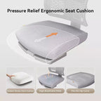 Chaise de bureau ergonomique avec repose-pieds et accoudoirs 4D