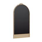 Miroir de Salle de Bain Rectangulaire 38x26 avec Cadre en Alliage d'Aluminium, Miroir Mural pour Chambre, Salon, Entrée, Noir