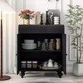 Meuble d'appoint Art avec 2 portes, buffet décoratif vieilli