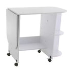 Table à couture roulante extensible / Station d'artisanat - Blanche