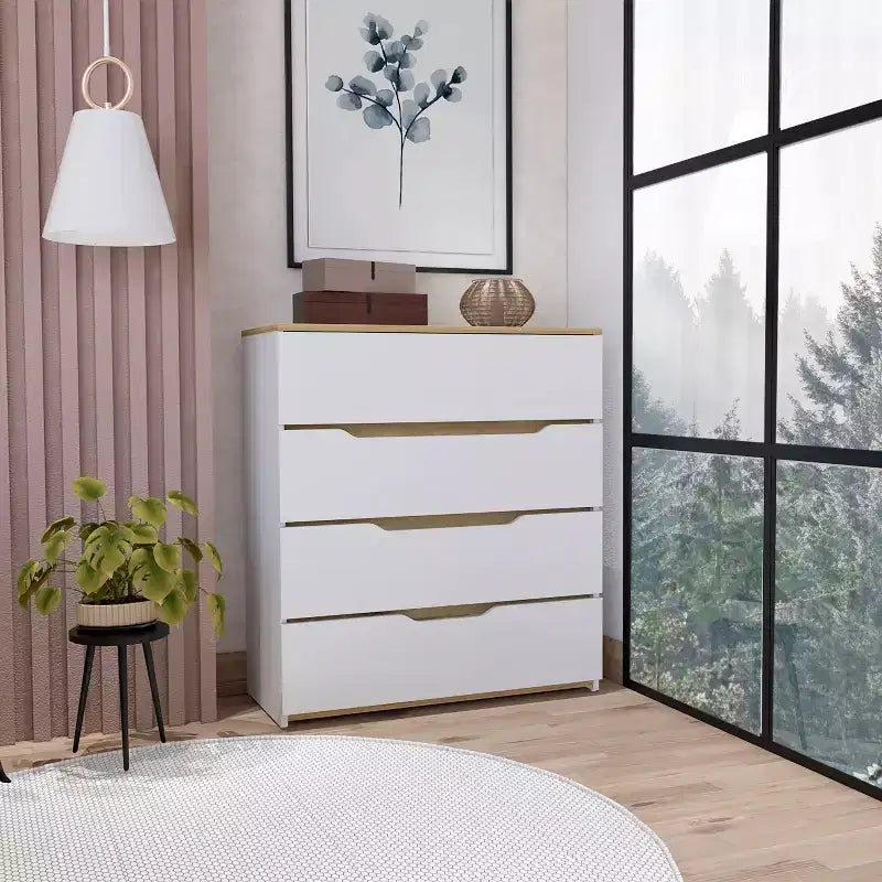 Commode de chambre moderne à 4 tiroirs