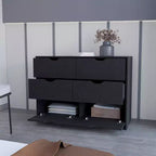 Commode de chambre moderne à 4 tiroirs