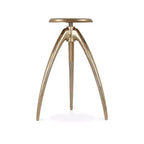 Meridian Furniture,Clara Gold Aluminum Counter/Bar Stool