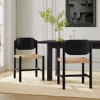 Chaises de salle à manger en bois d'acacia style Mid-Century Modern