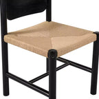 Chaises de salle à manger en bois d'acacia style Mid-Century Modern