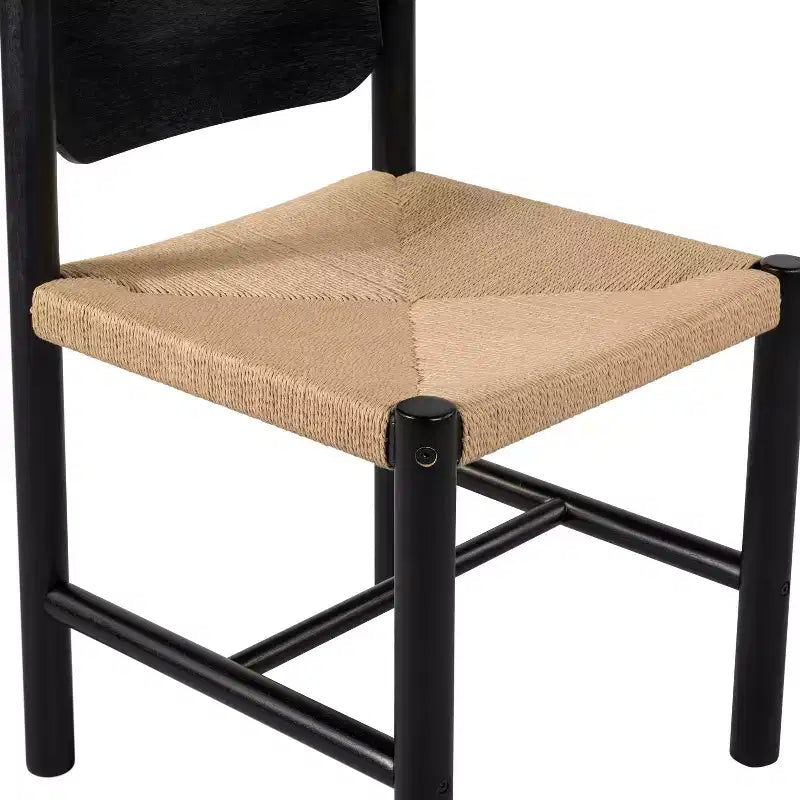 Chaises de salle à manger en bois d'acacia style Mid-Century Modern
