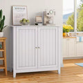 Meuble de rangement autoportant Mid-Century Modern 31,5" à deux portes