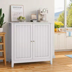 Meuble de rangement autoportant Mid-Century Modern 31,5" à deux portes