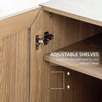 Armoire de garde-manger en bois autoportante