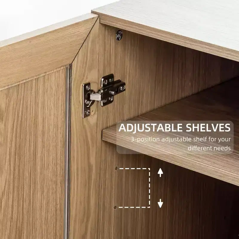 Armoire de garde-manger en bois autoportante
