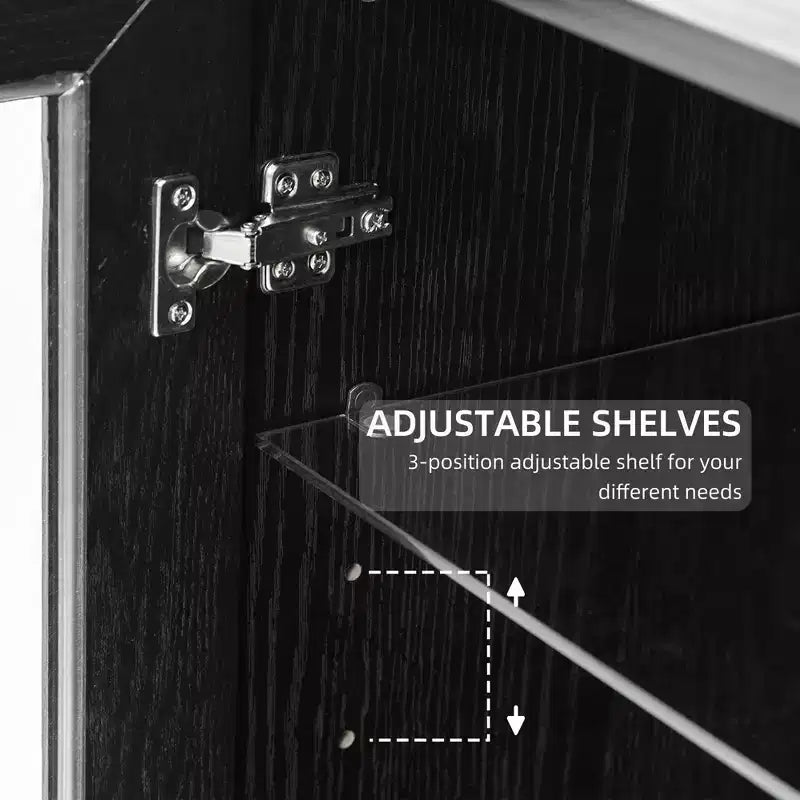 Armoire de garde-manger en bois autoportante