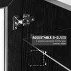 Armoire de garde-manger en bois autoportante