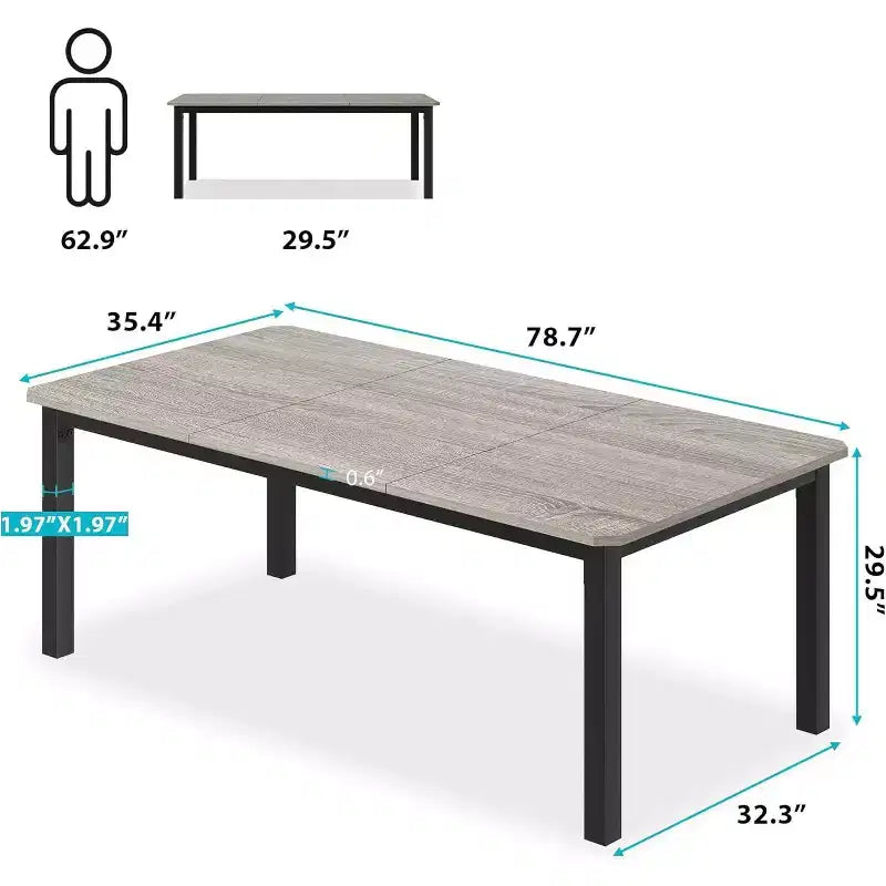 Table de salle à manger industrielle