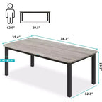 Table de salle à manger industrielle