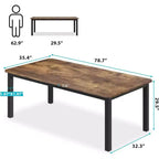 Table de salle à manger industrielle