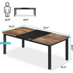 Table de salle à manger industrielle