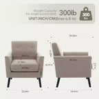 Fauteuil d'appoint en tissu