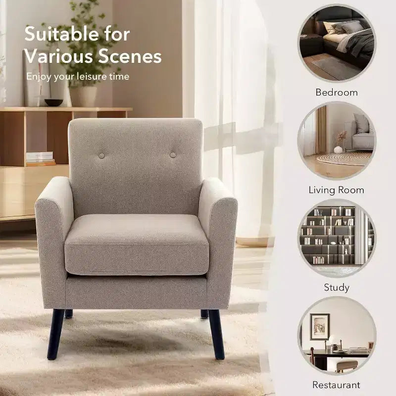 Fauteuil d'appoint en tissu