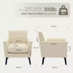 Fauteuil d'appoint en tissu