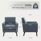 Fauteuil d'appoint en tissu