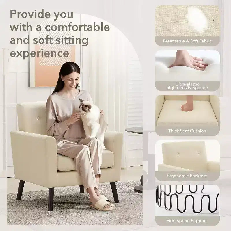 Fauteuil d'appoint en tissu