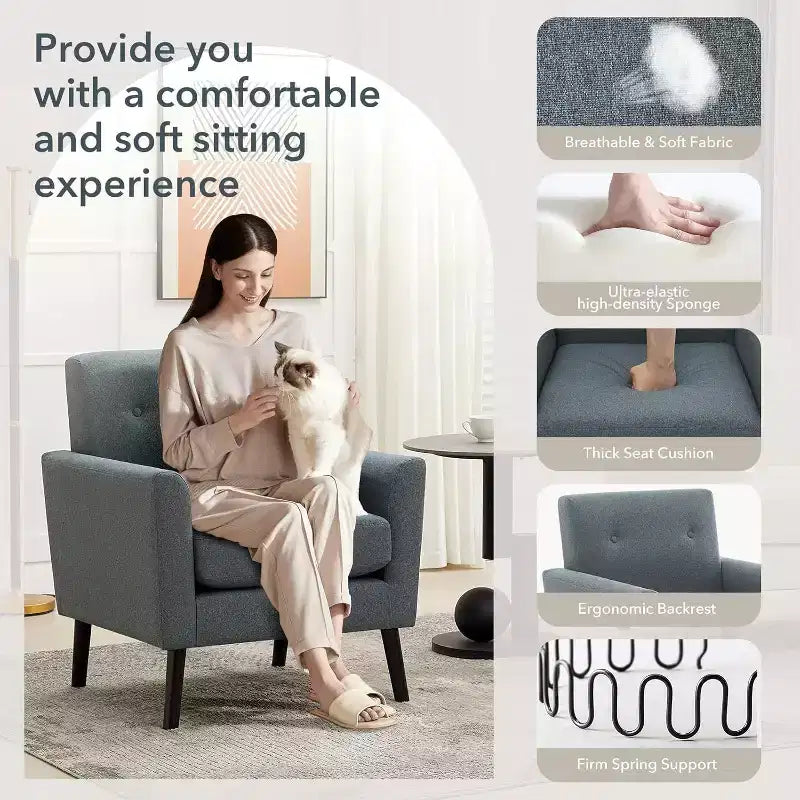 Fabric Accent Chair