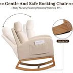 Fauteuil à bascule pour chambre d'enfant avec rangement