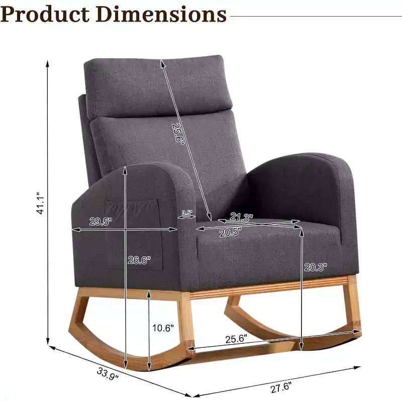 Nursery Rocker with Storage