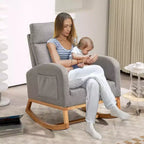 Fauteuil à bascule pour chambre d'enfant avec rangement
