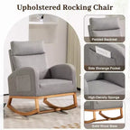 Fauteuil à bascule pour chambre d'enfant avec rangement