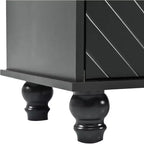 Banc d'entrée de 119 cm de large, portemanteau 4-en-1 avec rangement, 4 crochets et coussin, organisateur de chaussures peu encombrant pour buanderie, noir