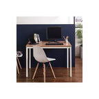 Bureau d'ordinateur contemporain en bois et métal