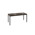 Bureau d'ordinateur contemporain en bois et métal