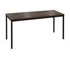 Bureau d'ordinateur contemporain en bois et métal