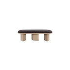 Banc en tissu bouclé