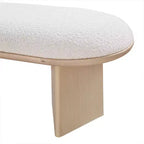 Banc en tissu bouclé