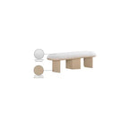 Banc en tissu bouclé