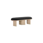 Banc en tissu bouclé