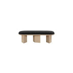 Banc en tissu bouclé